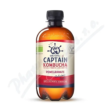 The Gutsy Captain Kombucha granát.jablko BIO 400ml