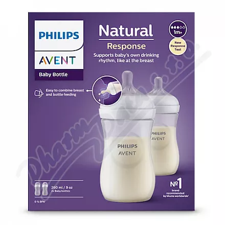 Philips AVENT Láhev Natural Response 2x260ml 1m+