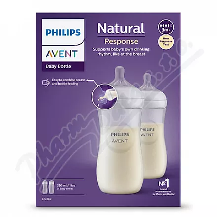 Philips AVENT Láhev Natural Response 2x330ml 3m+