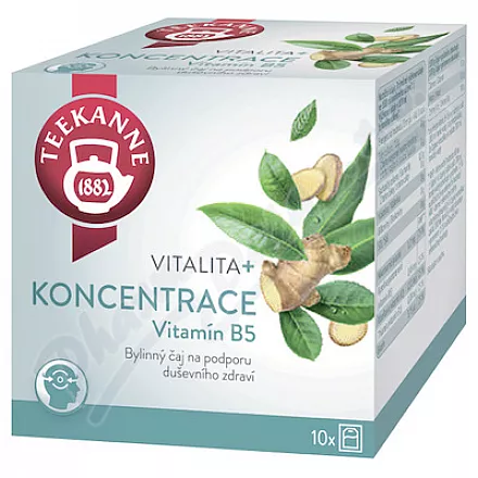 TEEKANNE Vitalita+Koncentrace s vit.B5 čaj 10x1.8g