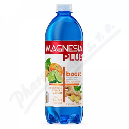 Magnesia Plus Boost mand.lim.zázv.jemn.perliv.0.7l
