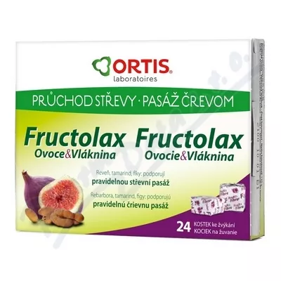 Ortis Fructolax 24 žvýkacích kostek CZ/SK