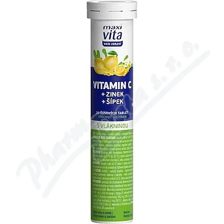 Maxi Vita Witamina C cynk dzika róża cytryna tbl.eff.20