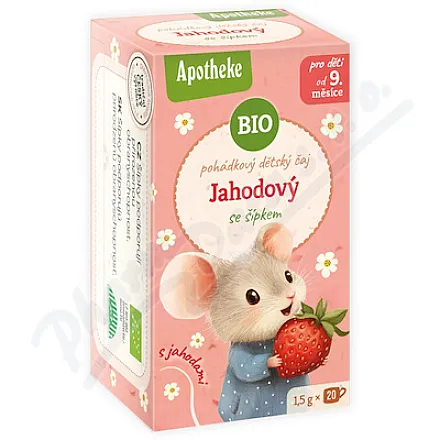 Apotheke Pohádkový dětský čaj Jahodový BIO 20x1.5g