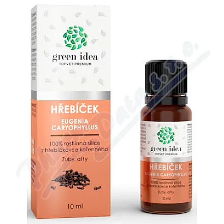 Green idea Hřebíček 100% rostlinná silice 10ml