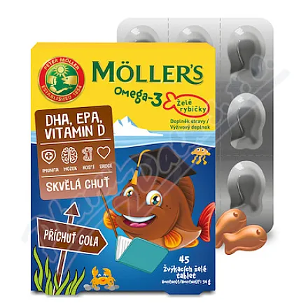 Mollers Omega-3 Jelly Fish Cola tbl.45