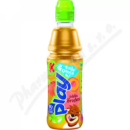 KUBÍK play voda&ovoce jablko-broskev 400ml