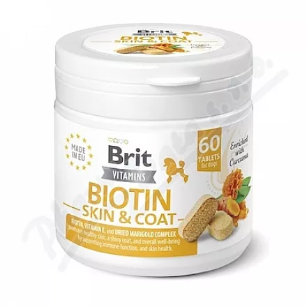 Brit Vitamins Biotin Skin&Coat Care tbl.60