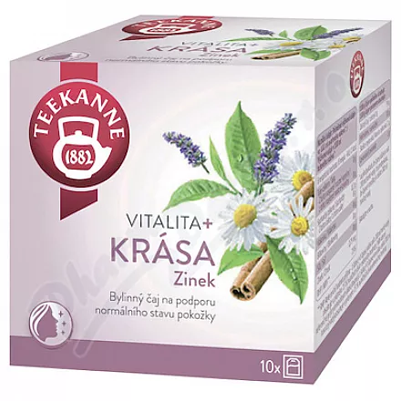 TEEKANNE Vitalita+Krása se zinkem čaj 10x1.75g