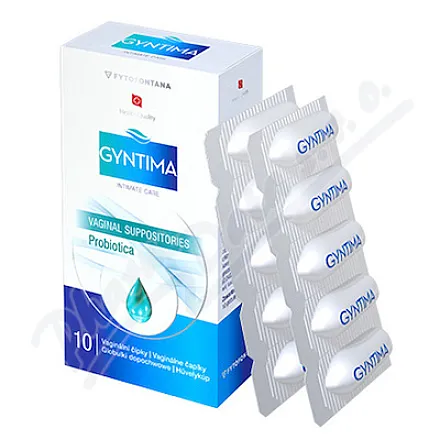 Fytofontana GYNTIMA Probiotica vag.čípky 10ks