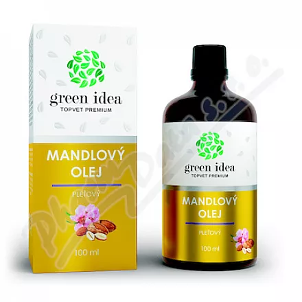 Green idea Mandlový olej 100ml - tělová mléka,oleje,krémy,másla,