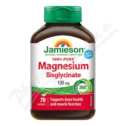 JAMIESON Hořčík bisglycinát 100mg cps.70