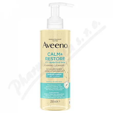 Aveeno Calm restore pianka oczyszczająca 200ml - odličování,odličování obličeje,čištění obličeje,čistění pleti,