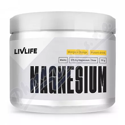 LIVLIFE Magnesium Malate mango a pomeranč 111g