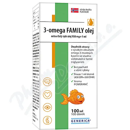 Olej 3-omega FAMILY 100ml Generica
