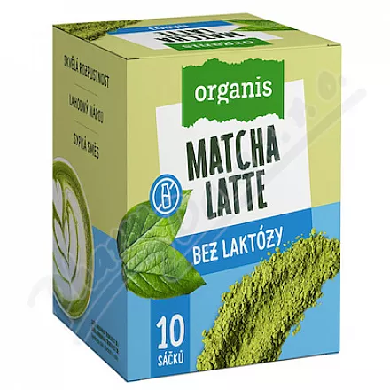 Organis Matcha latte bez laktózy 10x27g
