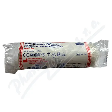Hartmann Hydrofilowy nieplastyczny bandaż 10cmx5m 1szt