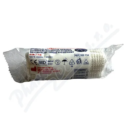 Hartmann Hydrofilní neelast.obinadlo 6cmx5m1ks