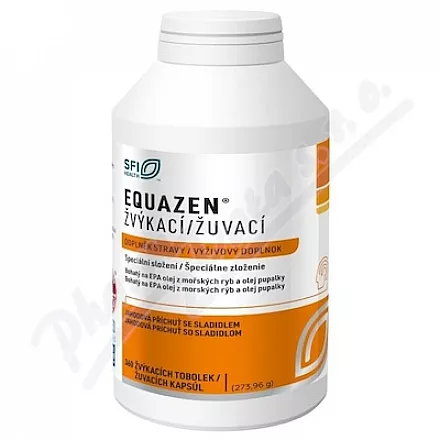 EQUAZEN do żucia tob.360 smak truskawkowy