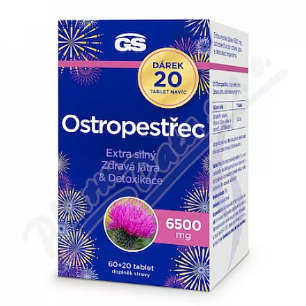 GS Milk Thistle 6500mg tbl.60 20 gift