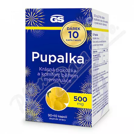 GS Pupalka 500mg cps.90 10 gift
