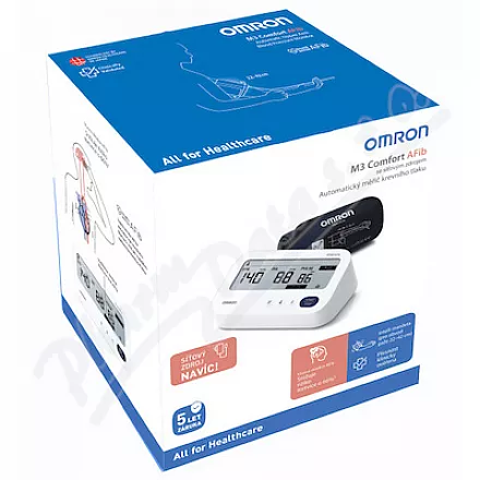 Tonometr cyfrowy OMRON M3 Comfort AFib źródło ramienia