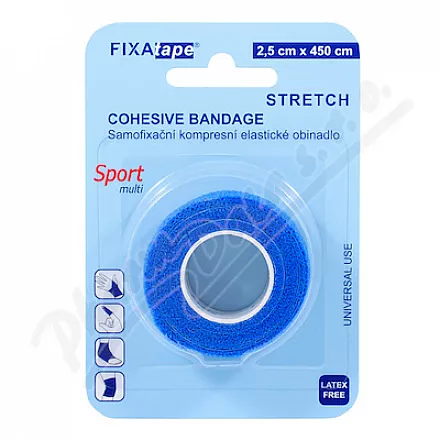 FIXAtape STRETCH samofix.ob.2.5x450cm blister blue