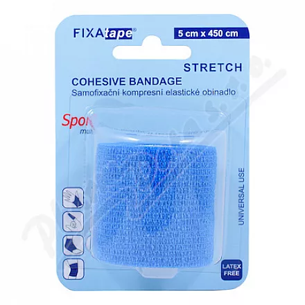 FIXAtape STRETCH samofix.ob.5x450cm blister blue