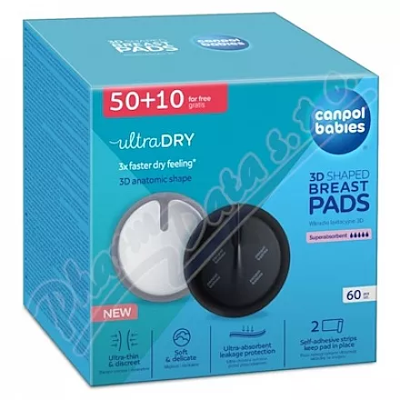 Canpol babies Jednor.vložky do podpr.50+10ks černé