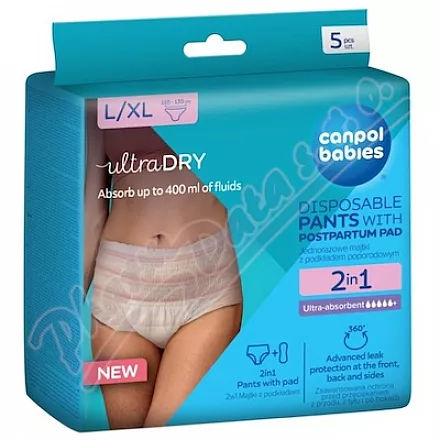 Canpol babies Poporod. kalhotky s vložkou L/XL 5ks
