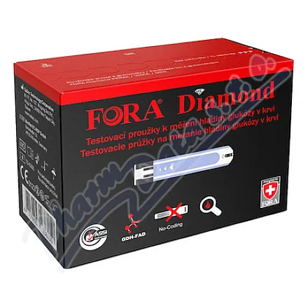 Paski testowe FORA Diamond (TD-4365) do pomiaru poziomu cukru we krwi