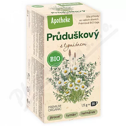 Apotheke BIO Průduškový čaj s tymiánem 20x1.5g