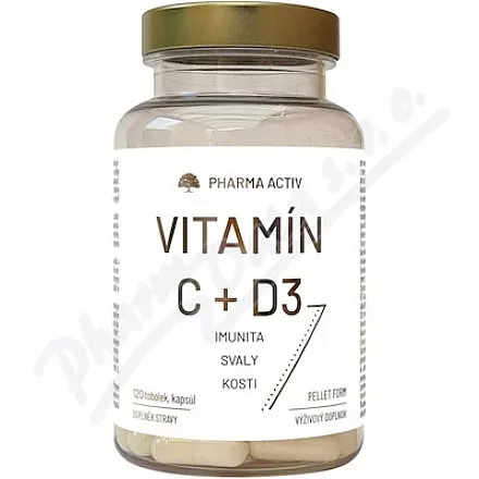 Vitamín C + D3 tob.120