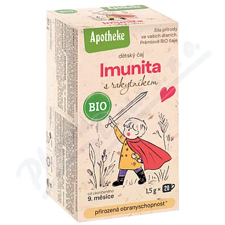 Apotheke Organiczna Herbatka Odpornościowa dla Dzieci Rokitnik 20x1,5g