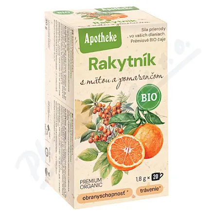 Apotheke BIO Rakytník máta pomeranč čaj 20x1.8g