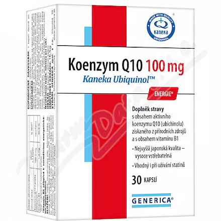 Koenzym Q10 100mg Kaneka Ubiquinol cps.30 Generica