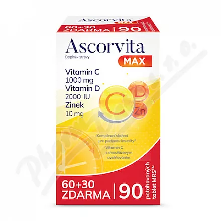 Ascorvita MAX 60+30 tablet