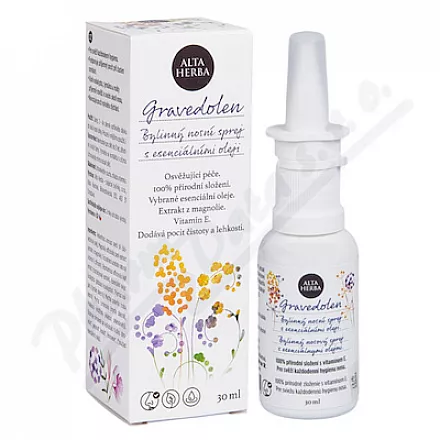 Gravedolen bylinný nosní sprej esenciál.oleje 30ml