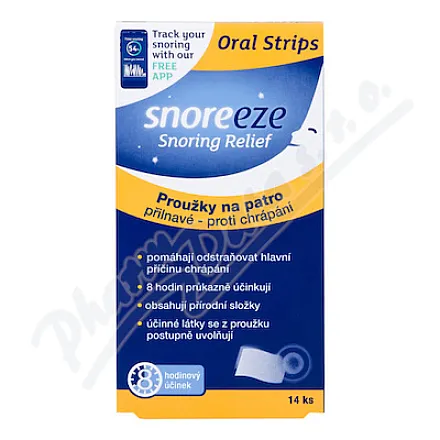 SNOREEZE Paski przyklejane do podniebienia zapobiegające chrapaniu, 14 szt.