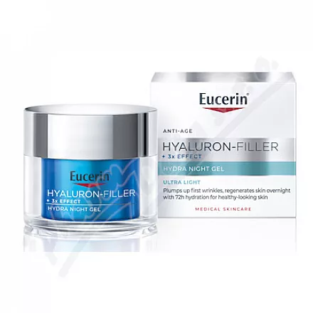 EUCERIN HYALURON-FILLER+3xEFFECT noční gel 50ml
