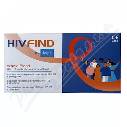 Meril HIV FIND Sebetest na detekci HIV z krve 1ks