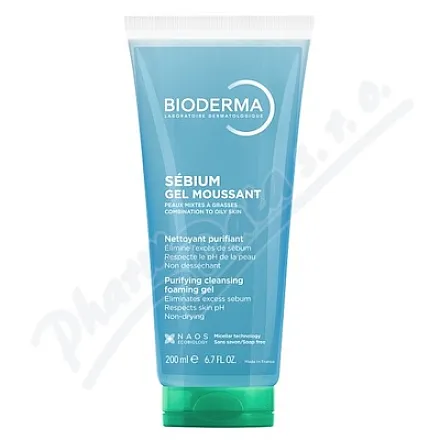 BIODERMA Sébium Gel moussant v tubě 200ml