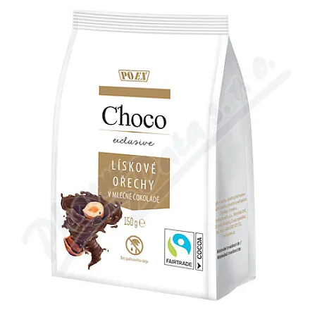POEX Choco Exclusive Lískové ořechy v ml.čoko.150g