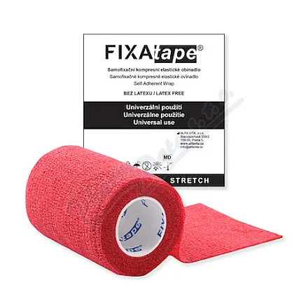 FIXAtape STRETCH samofix.obina.7.5x450cm červená