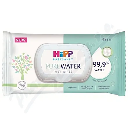 HiPP BabySANFT chusteczki nawilżane PureWater, 48 szt.