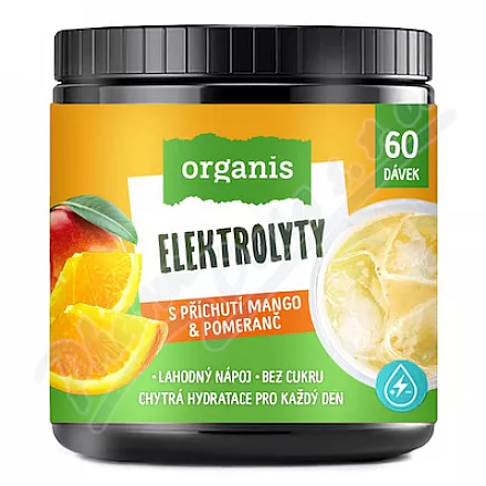 Organis Elektrolyty mango+pomeranč 314g