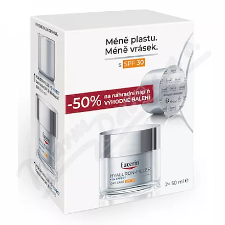 Eucerin Hyaluron-Fil.den.kr.SPF30+refill 2x50ml
