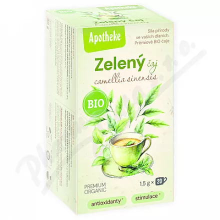Apotheke BIO Zielona herbata 20x1,5g nowy design