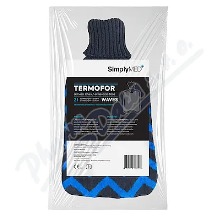 SimplyMed Termofor s pleteným obalem Waves 2L