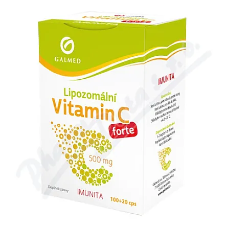Vitamín C lipozomál.forte 500mg cps.100+20 Galmed
